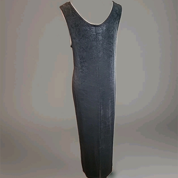 #70 Elegant Black Sleeveless Dress By Artex Collection Size Medium - Picture 2 of 4